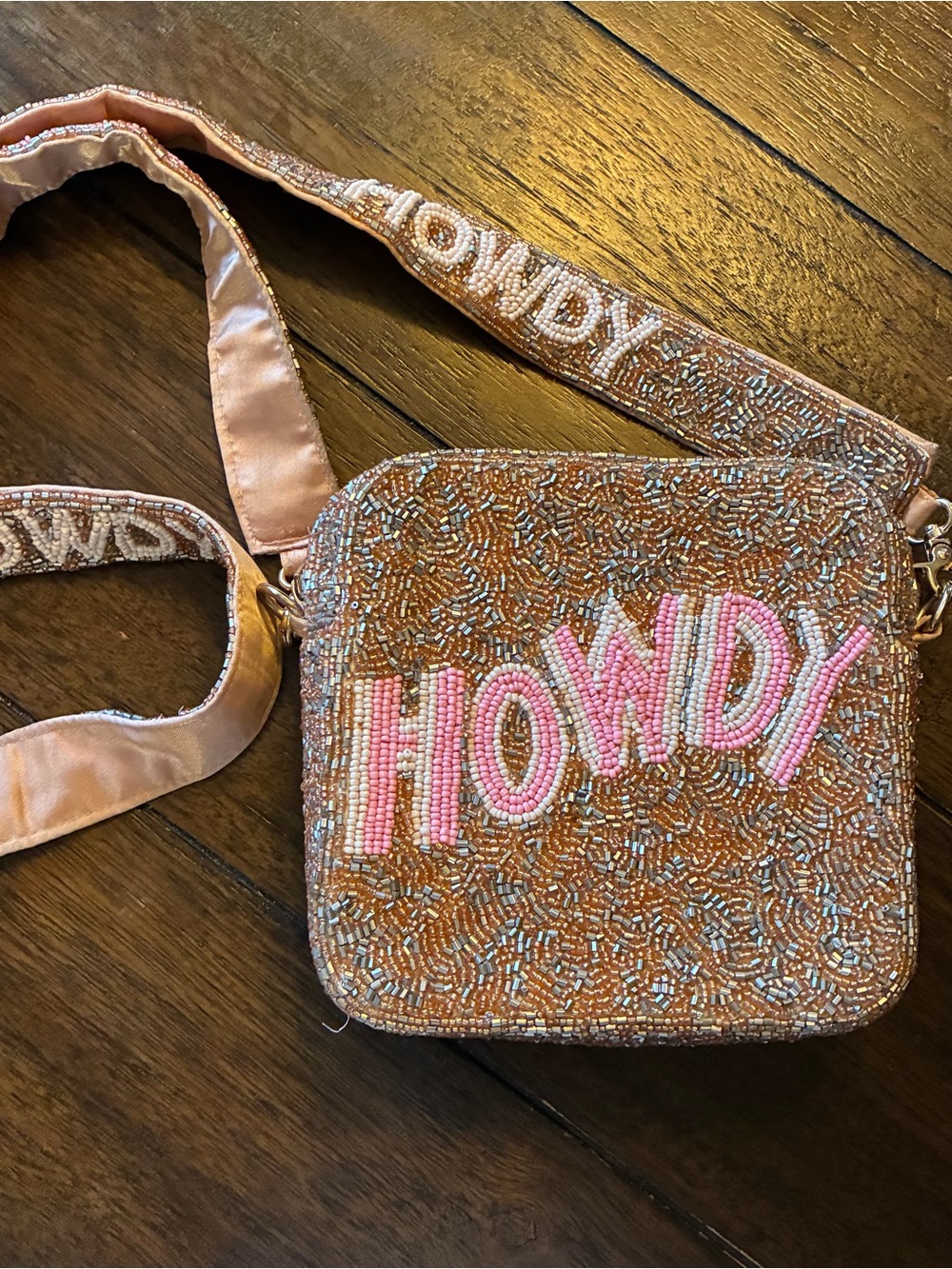 Howdy Beaded Crossbody Bag - Beaded Bag